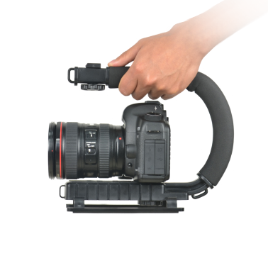 C Shape Flash Camera Bracket Video Handheld Stabilizer For DSLR DV Camcorder