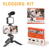 New Product Smartphone Video LED Fill Light Tripod Studio Microphone Vlogging Kit