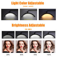 New Arrivals 40W Half Moon Light Eyelash Extension Light Makeup LED Moon Light